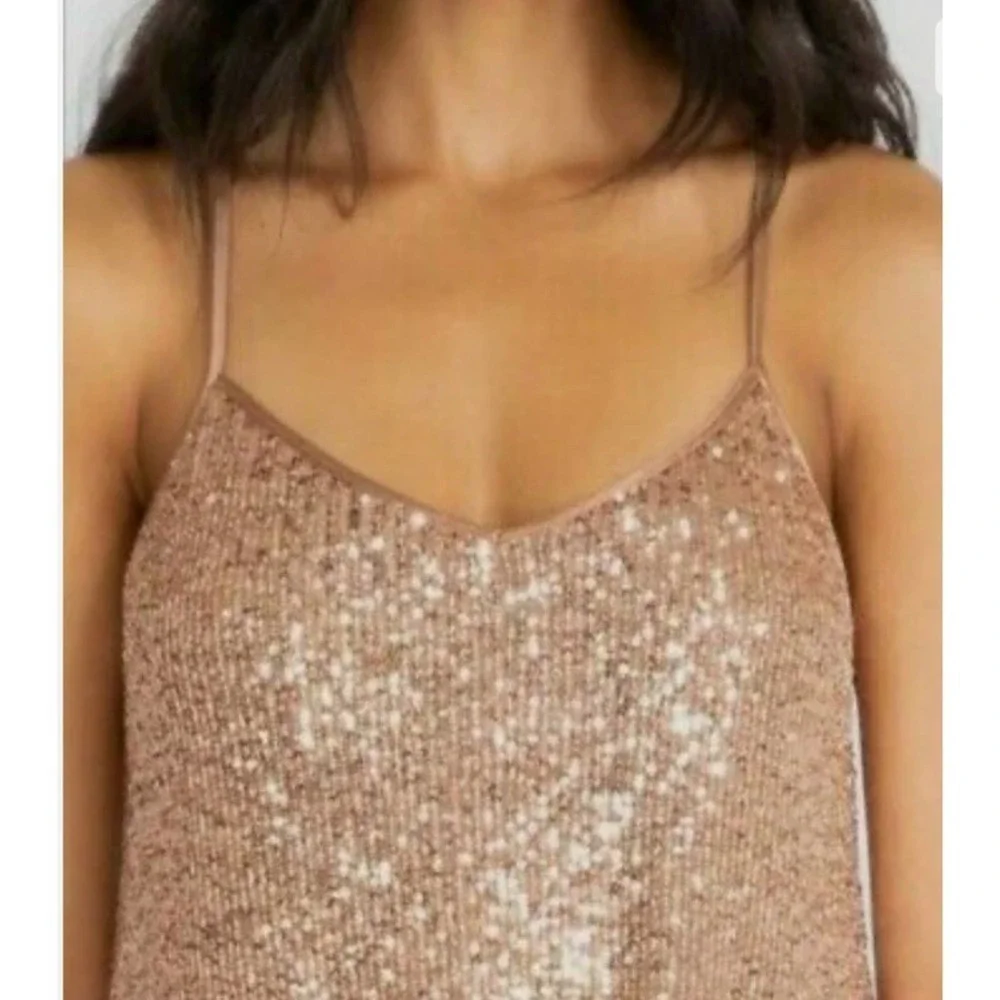 12-Jade - Johnny Was Blush Sequin Mini Dress Size XS - Picture 5 of 7